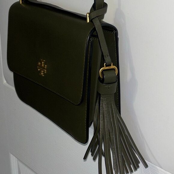 Tory Burch leather Brooke bag/purse/crossbody olive green - Picture 7 of 16